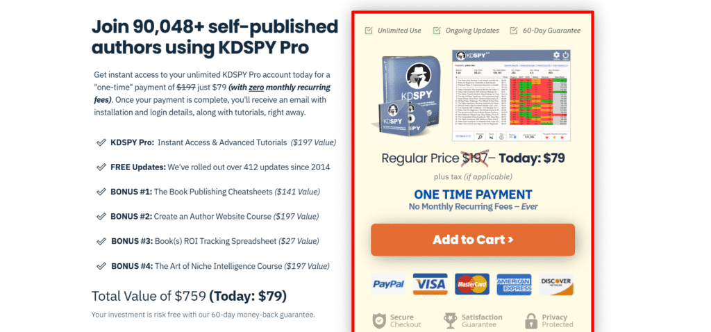 KDSPY 50% discount offer page